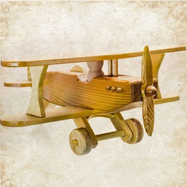 Wooden airplane Toy